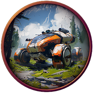un mecha-tank, un véhicule militaire de la Fédération de la Matriarche